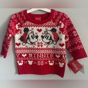 Disney sueter unisex red,12 months